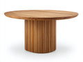 Table de jardin - Teck - 158x158x76 cm - Naturel - Contemporain