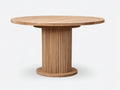 Table de jardin - Teck - 154x154x76 cm - Naturel - Scandinave
