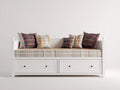 Canapé lit - Bois - 207x97x88 cm - Blanc - Classique